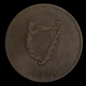 Canada, inconnu, 1/2 penny : 1820