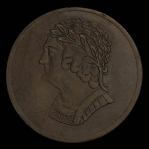 Canada, inconnu, 1/2 penny : 1820