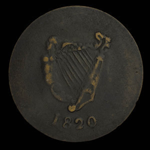 Canada, inconnu, 1/2 penny : 1820