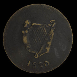 Canada, inconnu, 1/2 penny : 1820