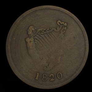 Canada, inconnu, 1/2 penny : 1820