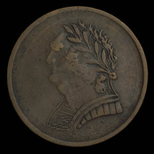 Canada, inconnu, 1/2 penny : 1820