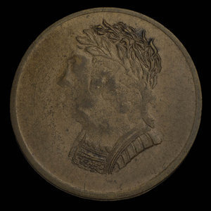 Canada, inconnu, 1/2 penny : 1820