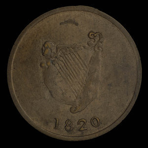 Canada, inconnu, 1/2 penny : 1820