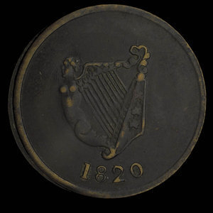 Canada, inconnu, 1/2 penny : 1820