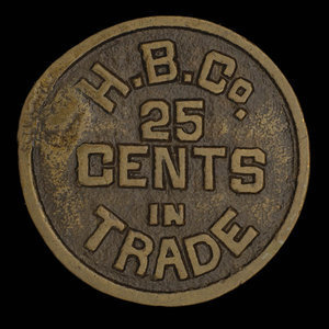 Canada, Compagnie de la Baie d'Hudson, 25 cents :