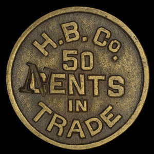 Canada, Compagnie de la Baie d'Hudson, 50 cents :