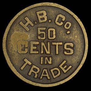 Canada, Compagnie de la Baie d'Hudson, 50 cents :