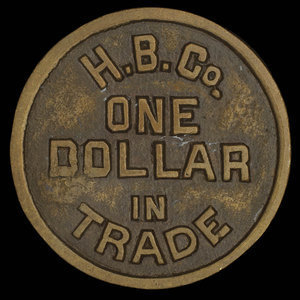 Canada, Compagnie de la Baie d'Hudson, 1 dollar :