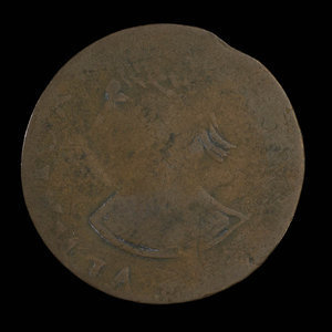 Canada, inconnu, 1/2 penny : 1811