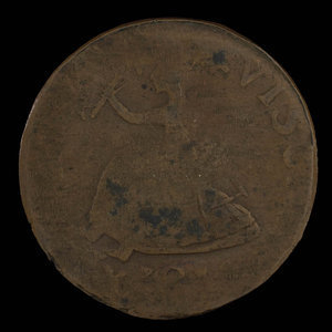 Canada, inconnu, 1/2 penny : 1811