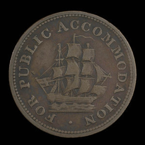 Canada, inconnu, 1/2 penny : 1831