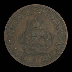 Canada, inconnu, 1/2 penny : 1831