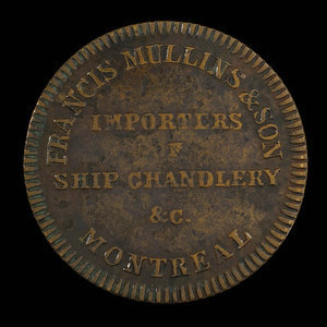 Canada, Francis Mullins & Son, 1/2 penny : 1829