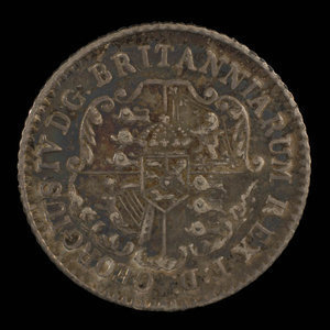 Grande-Bretagne, George IV, 1/16 dollar : 1822