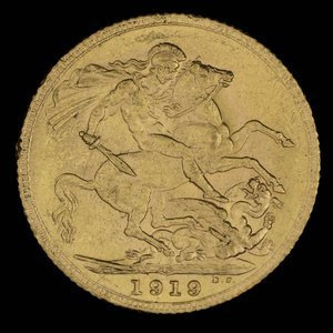 Canada, Georges V, 1 souverain : 1919