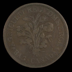 Canada, inconnu, 1 sou : 1838