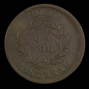 Canada, inconnu, 1 sou : 1838