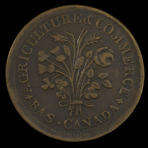 Canada, inconnu, 1 sou : 1838