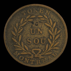 Canada, inconnu, 1 sou : 1838