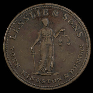 Canada, Lesslie & Sons, 1/2 penny : 1824