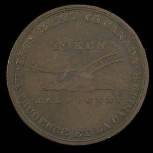 Canada, Lesslie & Sons, 1/2 penny : 1828