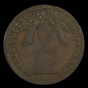 Canada, inconnu, 1/2 penny : 1816