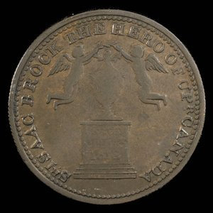 Canada, inconnu, 1/2 penny : 1816