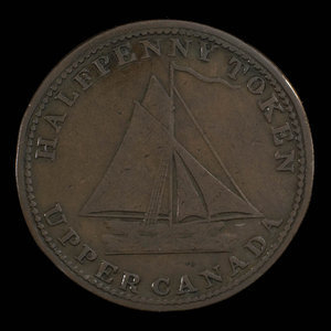 Canada, inconnu, 1/2 penny : 1820