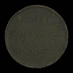 Canada, inconnu, 1/2 penny : 1835