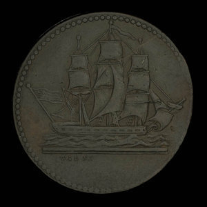 Canada, inconnu, 1/2 penny : 1835