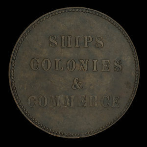 Canada, inconnu, 1/2 penny : 1835