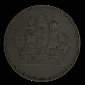 Canada, inconnu, 1/2 penny : 1835