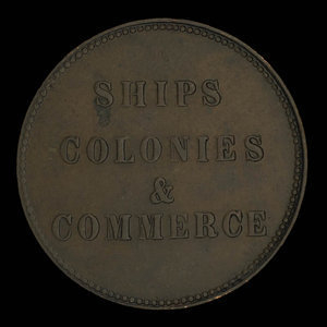 Canada, inconnu, 1/2 penny : 1835