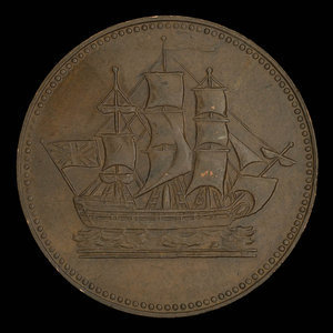 Canada, inconnu, 1/2 penny : 1835