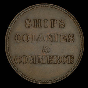 Canada, inconnu, 1/2 penny : 1835