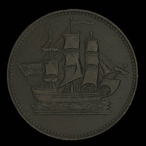 Canada, inconnu, 1/2 penny : 1835