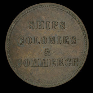 Canada, inconnu, 1/2 penny : 1835