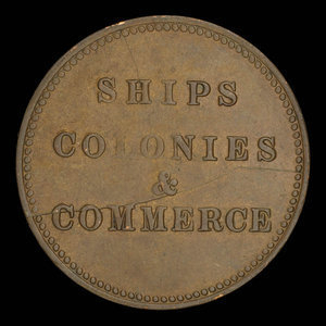 Canada, inconnu, 1/2 penny : 1835