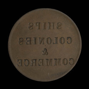 Canada, inconnu, 1/2 penny : 1835