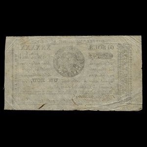 Canada, Wfd. Nelson & Cie., 60 sous : 22 juillet 1837