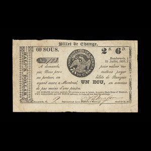 Canada, E. & D. Masson, 60 sous : 25 juillet 1837