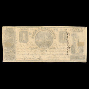 Canada, Cuvillier & Fils, 1 dollar : 2 janvier 1838