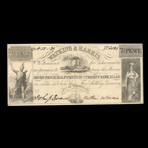 Canada, Watkins & Harris, 7 1/2 pence : 25 octobre 1839