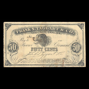 Canada, Frank S. Taggart & Cie., 50 cents : 1895