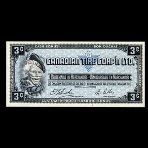 Canada, Canadian Tire Corporation Ltd., 3 cents : 1961