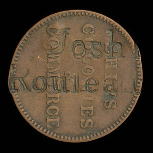 Canada, inconnu, 1/2 penny : 1835