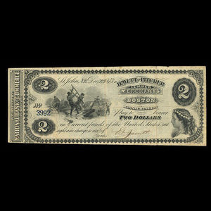 Canada, Jewett & Pitcher, 2 dollars : 1 décembre 1873