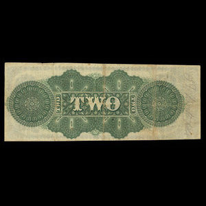 Canada, Jewett & Pitcher, 2 dollars : 1 décembre 1873