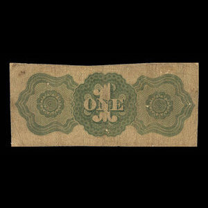 Canada, St. Stephen's Bank, 1 dollar : 1 mai 1863